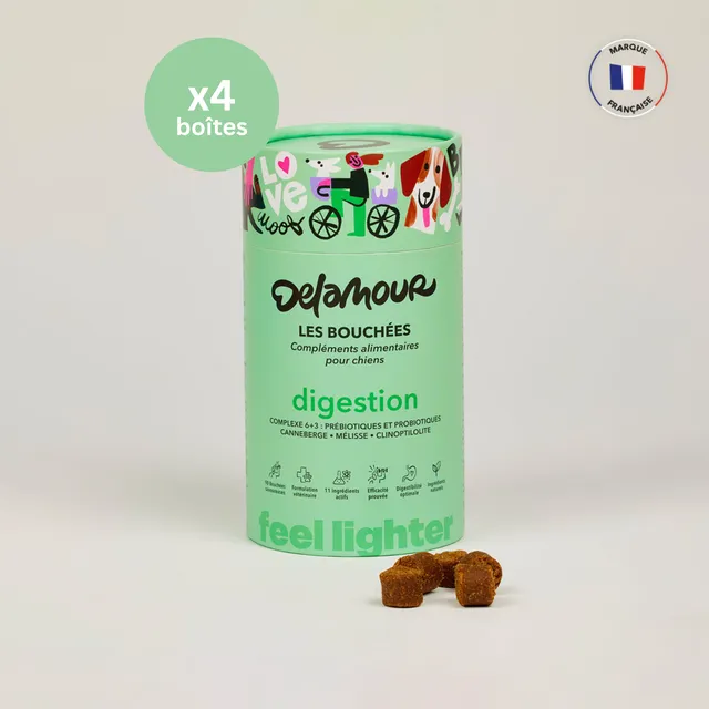 delamour-les-bouch-es-digestion-compl-ment-chien-4-bo-tes image 1