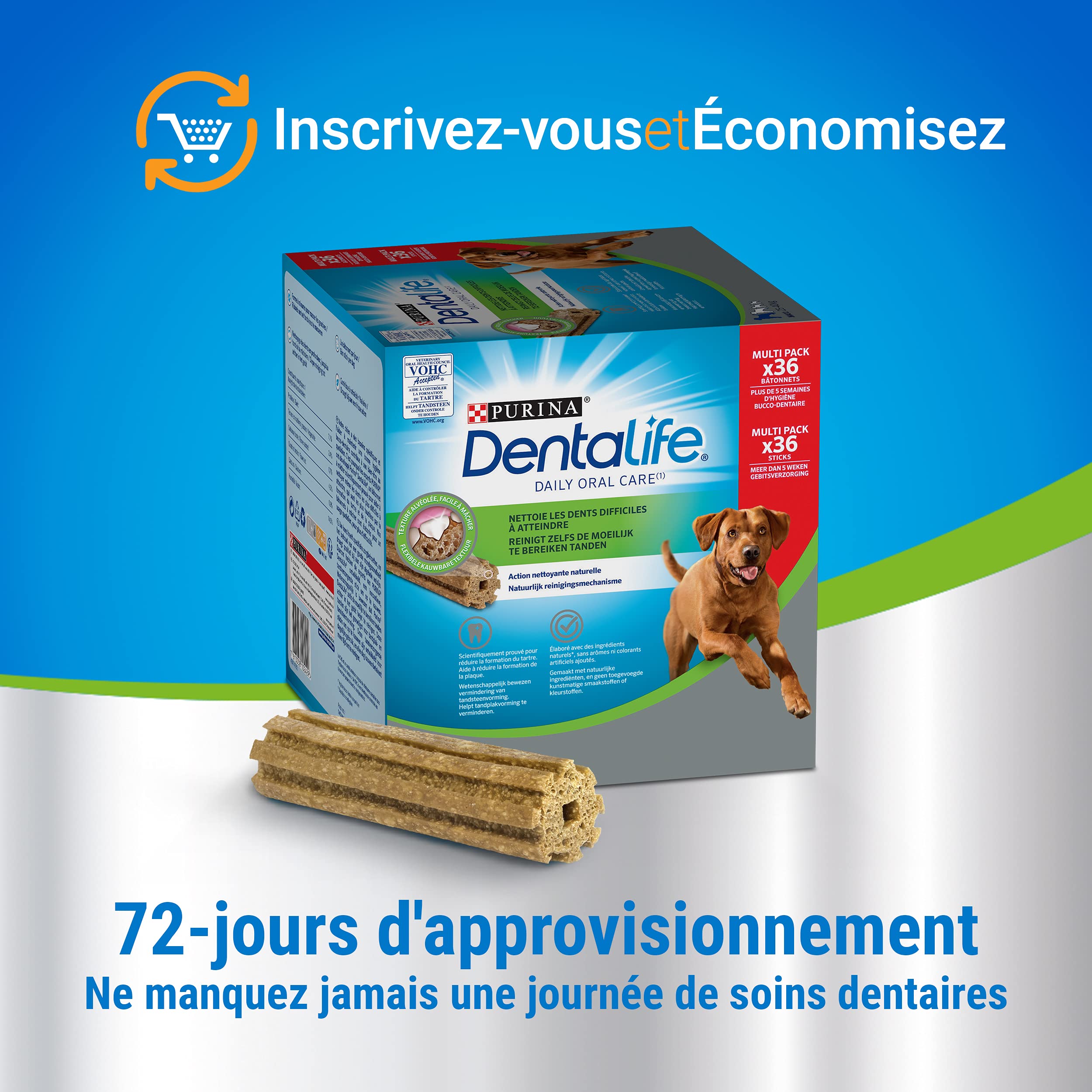 dentalife-daily-b-tonnet-chien-grande-taille-72-sticks-2x1272g image 6