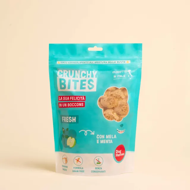 dog-heroes-crunchy-bites-fresh-friandises-chien-menthe-pomme-80g image 1