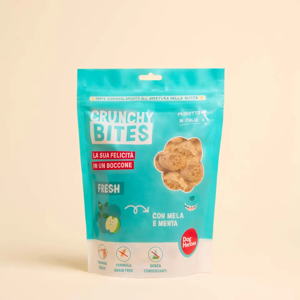 dog-heroes-crunchy-bites-fresh-friandises-chien-menthe-pomme-80g image 1