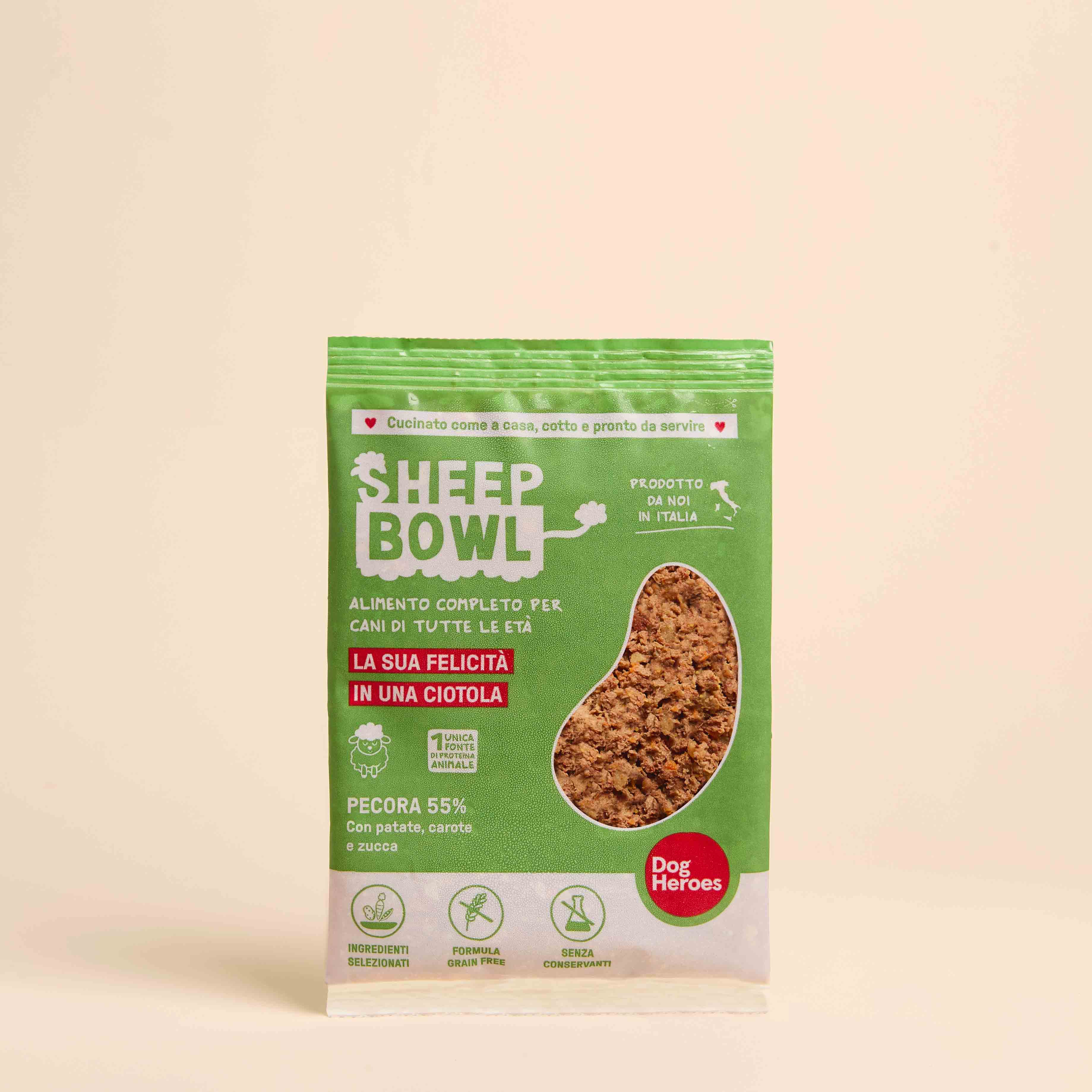 dog-heroes-sheep-bowl-repas-chien-agneau-potiron-surgel-650g image 1