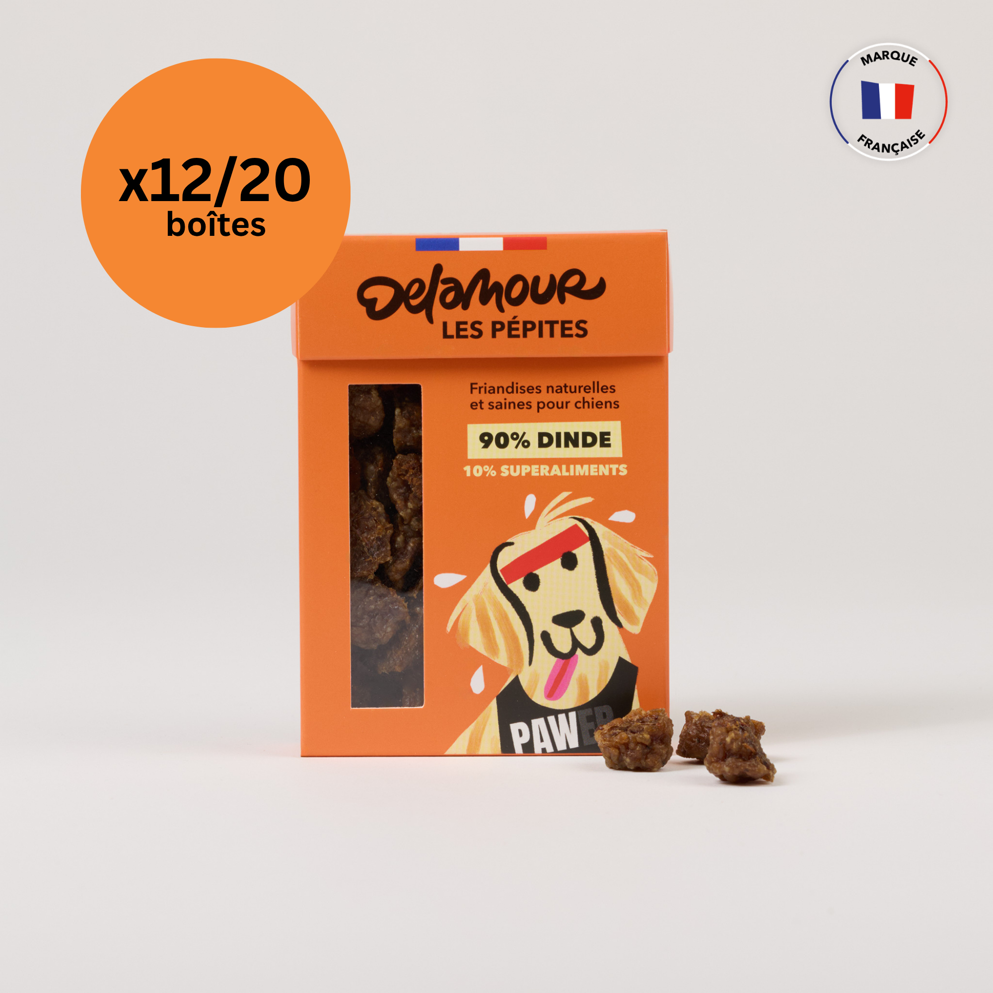 delamour-les-p-pites-dinde-friandises-chien-nomade-12-bo-tes image 2