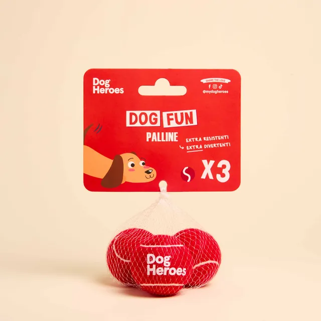 dog-heroes-dog-fun-balle-pour-chien-lot-3-extra-rebond image 1