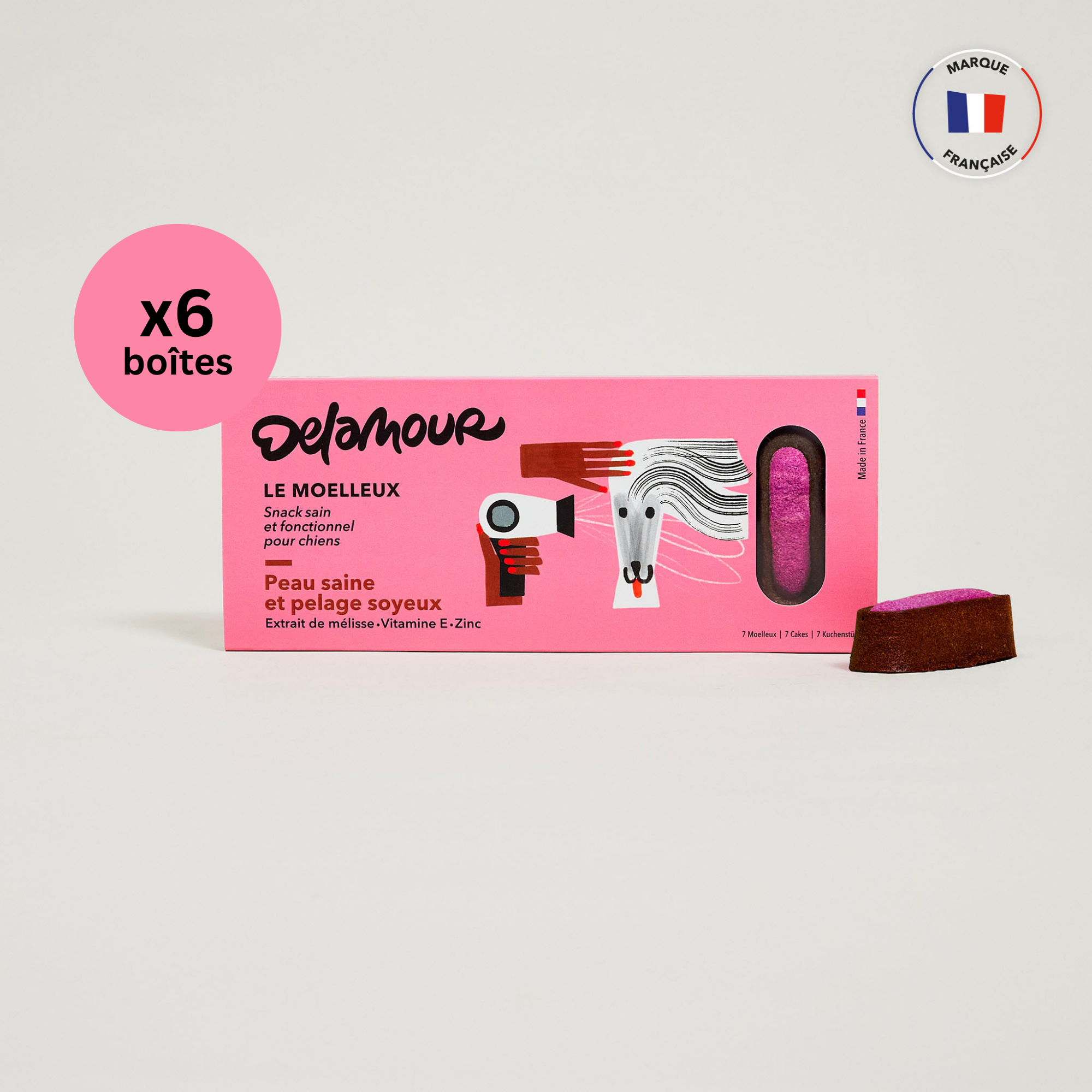 delamour-le-moelleux-pelage-soyeux-g-teau-chien-6-bo-tes image 1