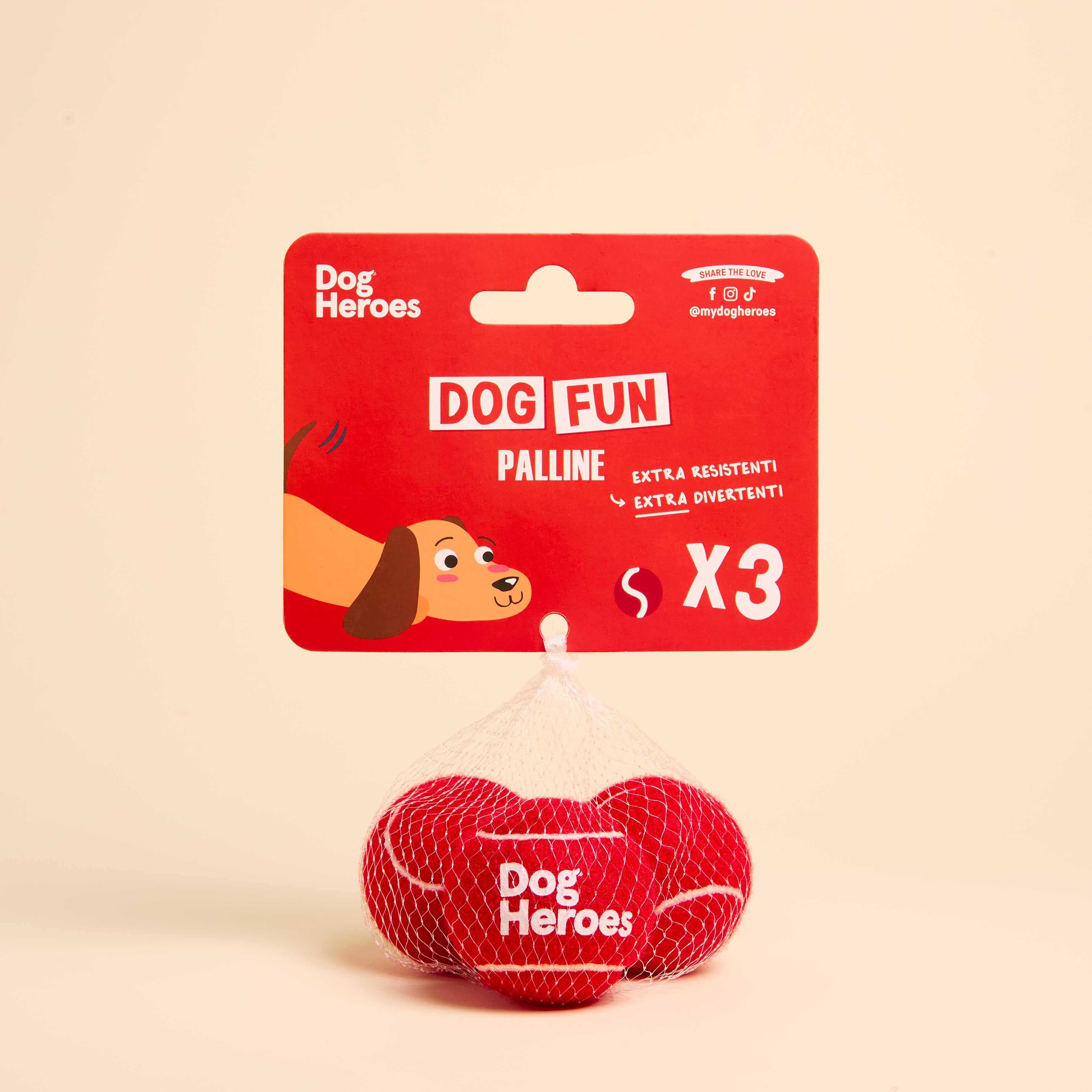 dog-heroes-dog-fun-balle-pour-chien-lot-3-extra-rebond image 1