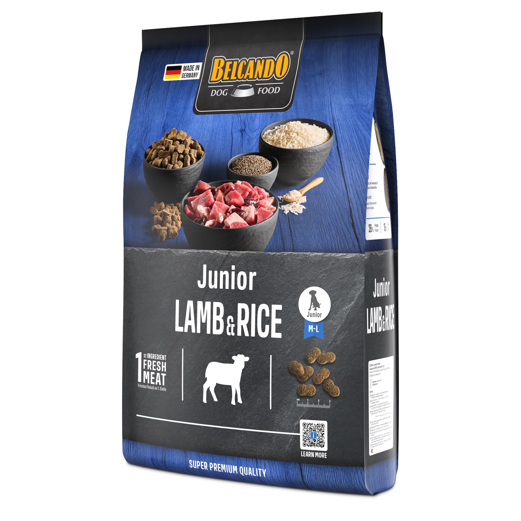 belcando-classic-junior-lamb-rice-croquettes-4-kg-agneau image 2