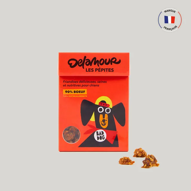 delamour-les-p-pites-boeuf-friandise-chien-12-bo-tes-prot-in-e image 1