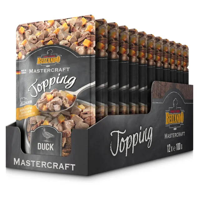 belcando-mastercraft-toppings-canard-compl-ment-chien-12x100g image 1