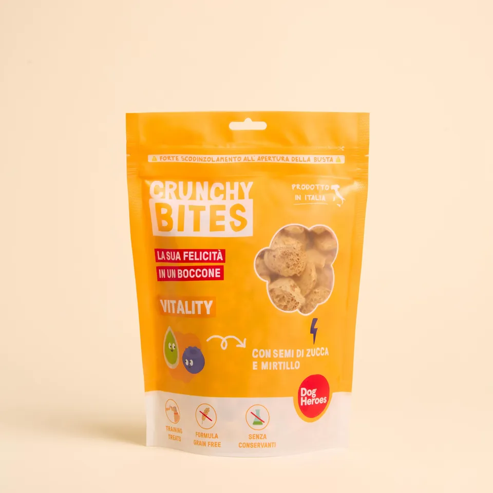 dog-heroes-crunchy-bites-vitality-snack-myrtille-80g image 1