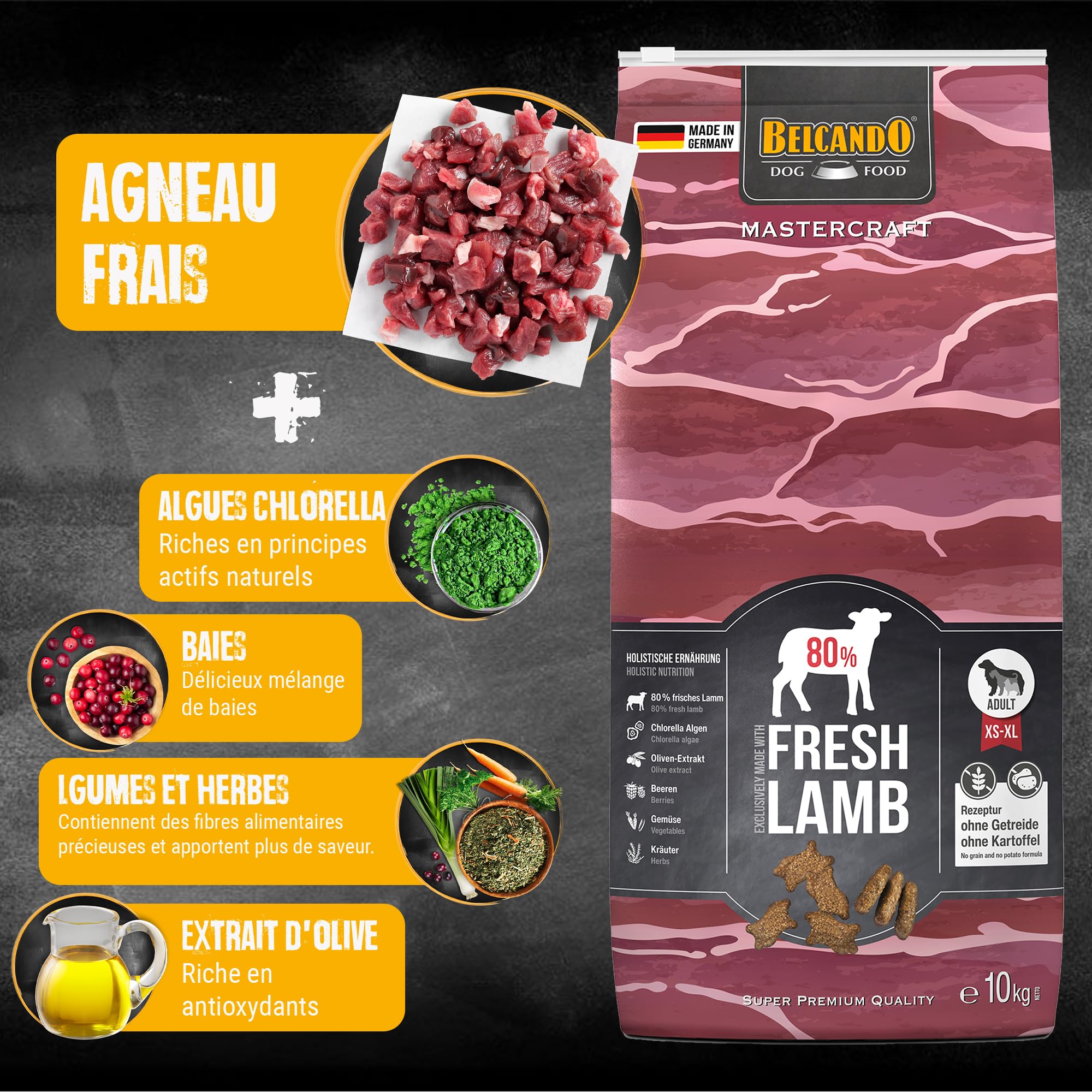 belcando-mastercraft-fresh-lamb-croquettes-agneau-sans-c-r-ales-10kg image 4