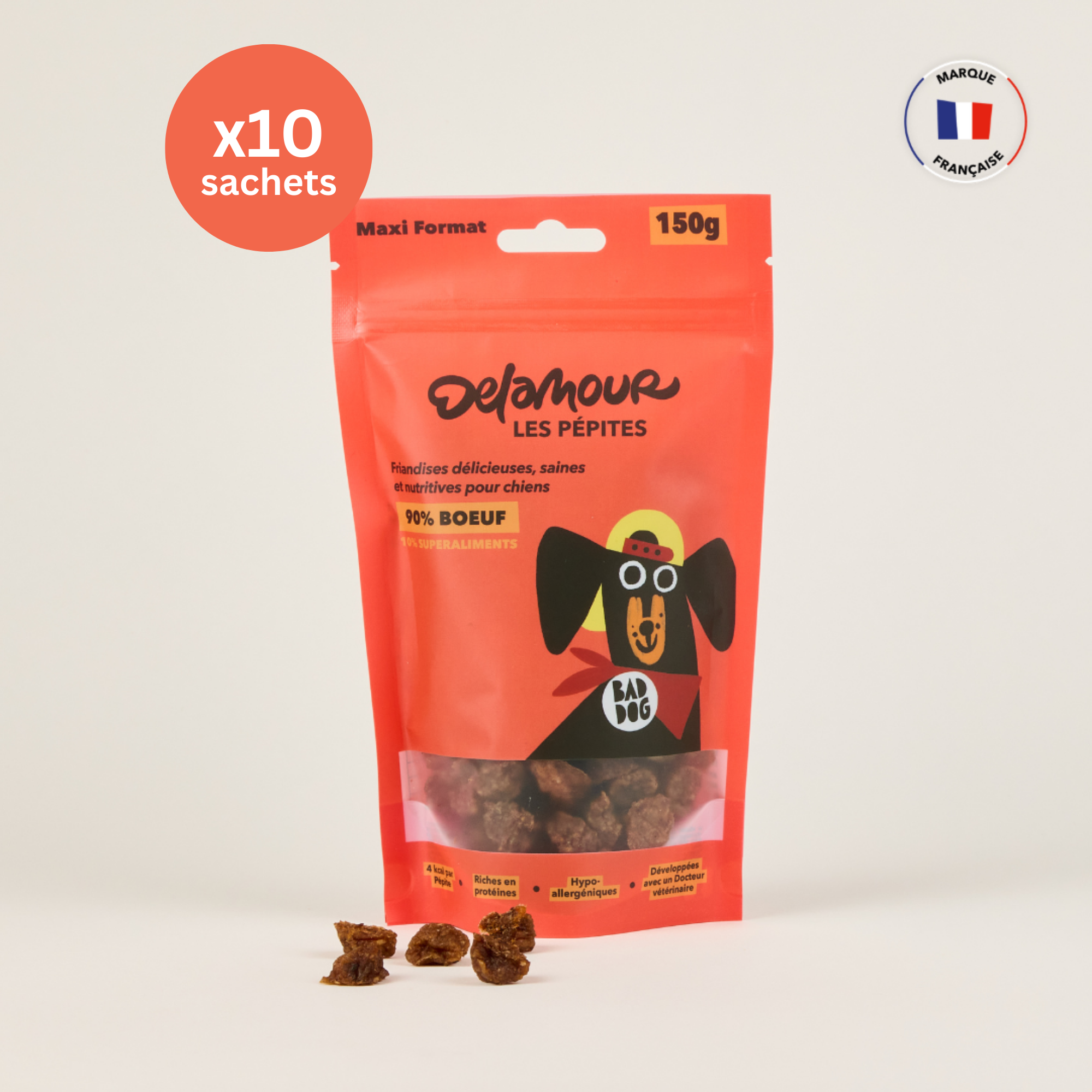 delamour-les-p-pites-boeuf-friandise-chien-10-sachets-prot-ines image 2