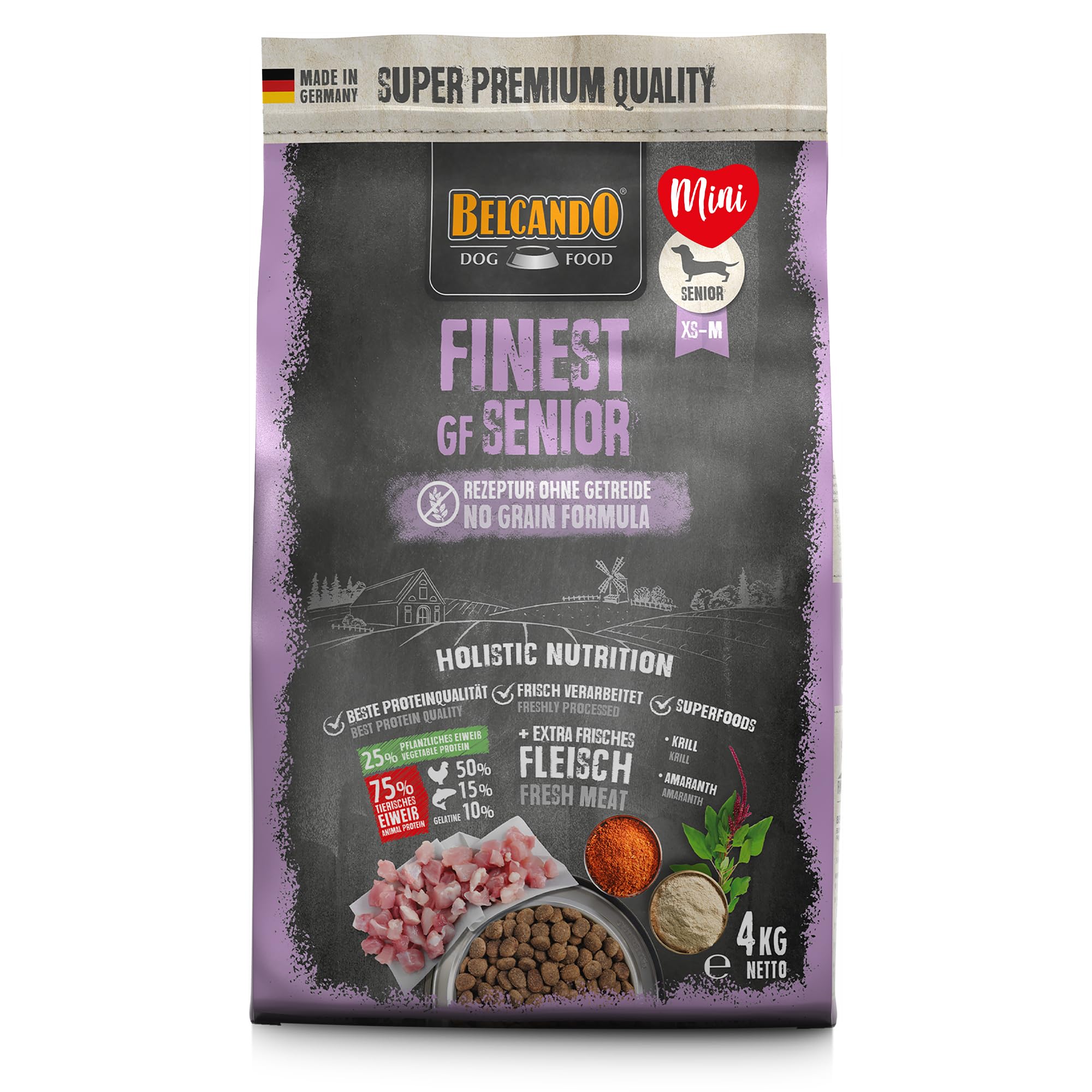 belcando-finest-gf-senior-croquettes-sans-c-r-ales-volaille-4-kg image 1