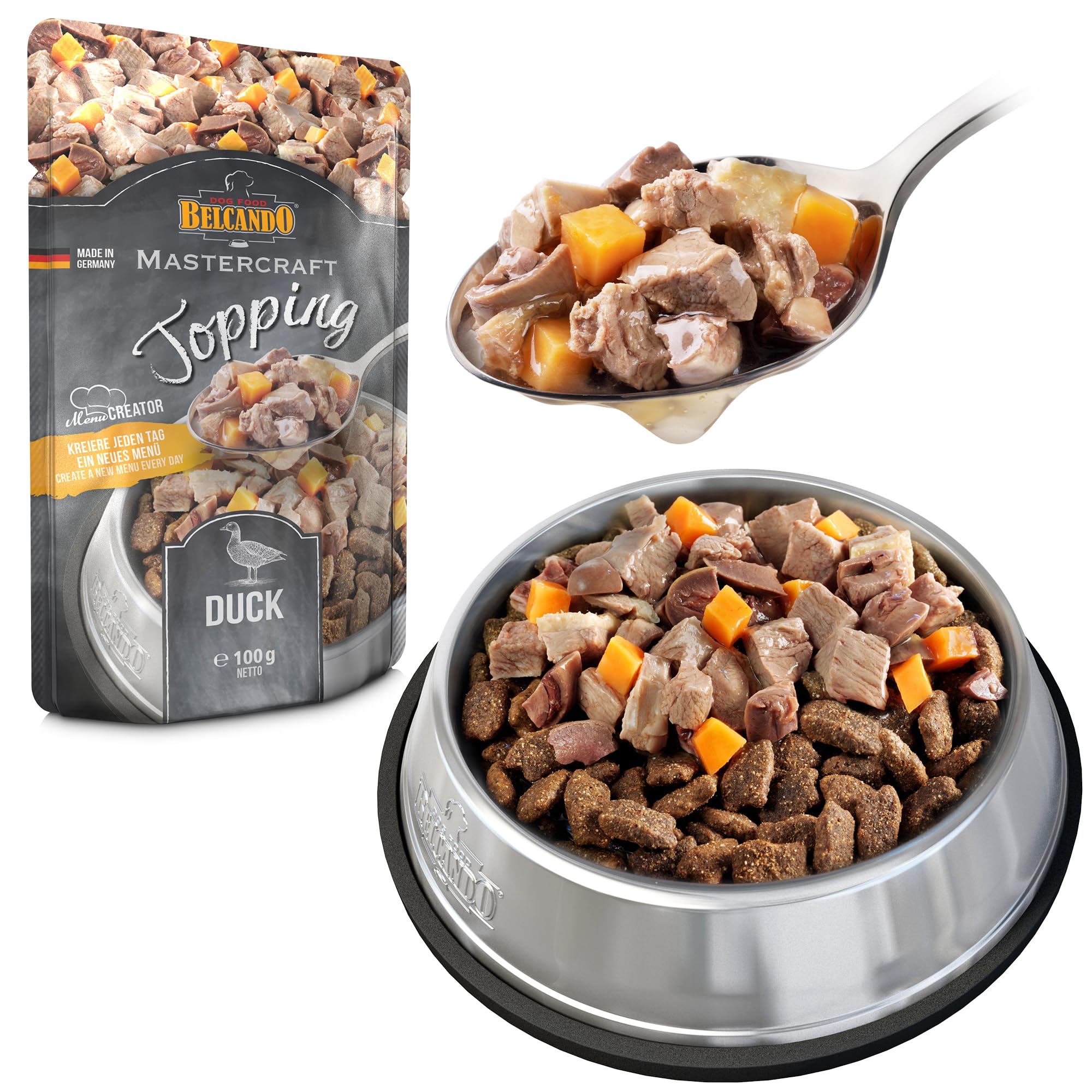 belcando-mastercraft-toppings-canard-compl-ment-chien-12x100g image 4