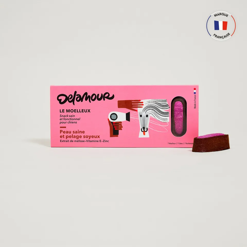 delamour-le-moelleux-pelage-soyeux-g-teau-chien-1-bo-te-poulet image 1
