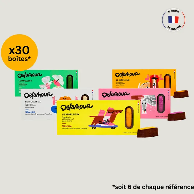 delamour-le-moelleux-mix-g-teau-chien-30-bo-tes-5-recettes image 1
