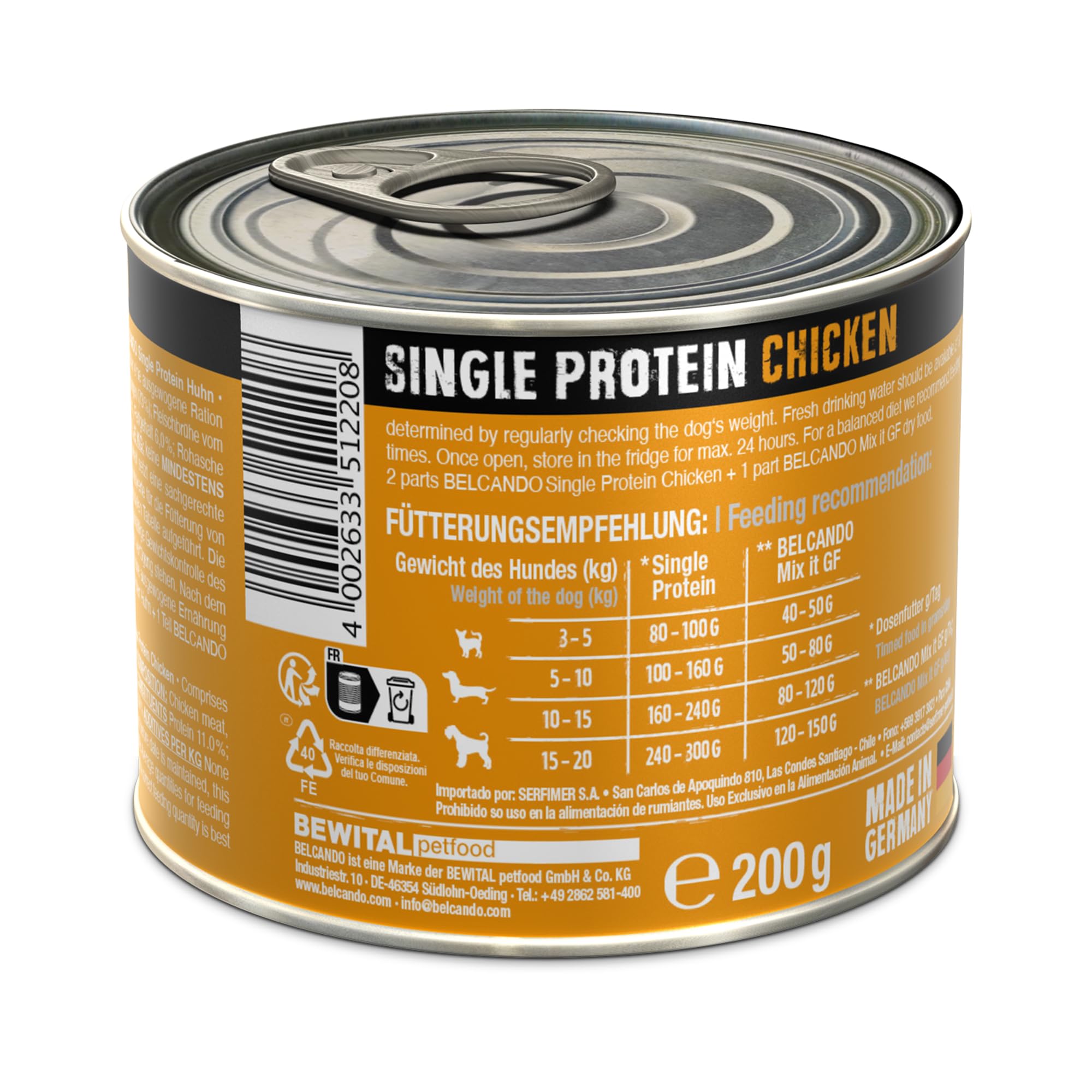 belcando-single-protein-poulet-p-t-e-chien-monoprot-ique-6x200g image 3