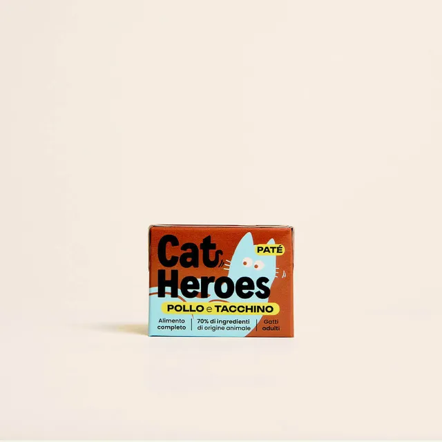 dog-heroes-cat-heroes-p-t-e-chat-poulet-dinde-12x95g image 1