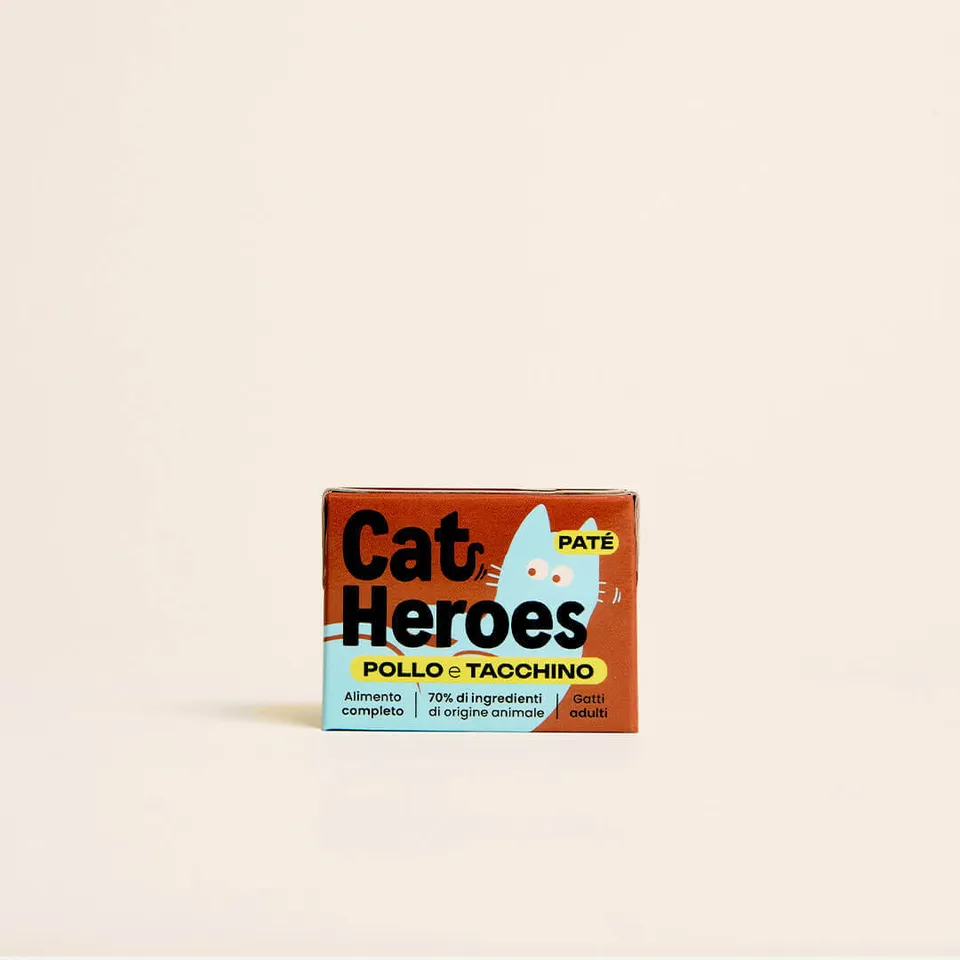 dog-heroes-cat-heroes-p-t-e-chat-poulet-dinde-12x95g image 1