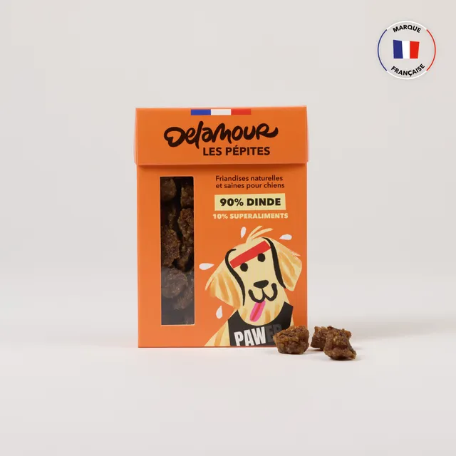 delamour-les-p-pites-dinde-friandises-chien-nomade-12-bo-tes image 1