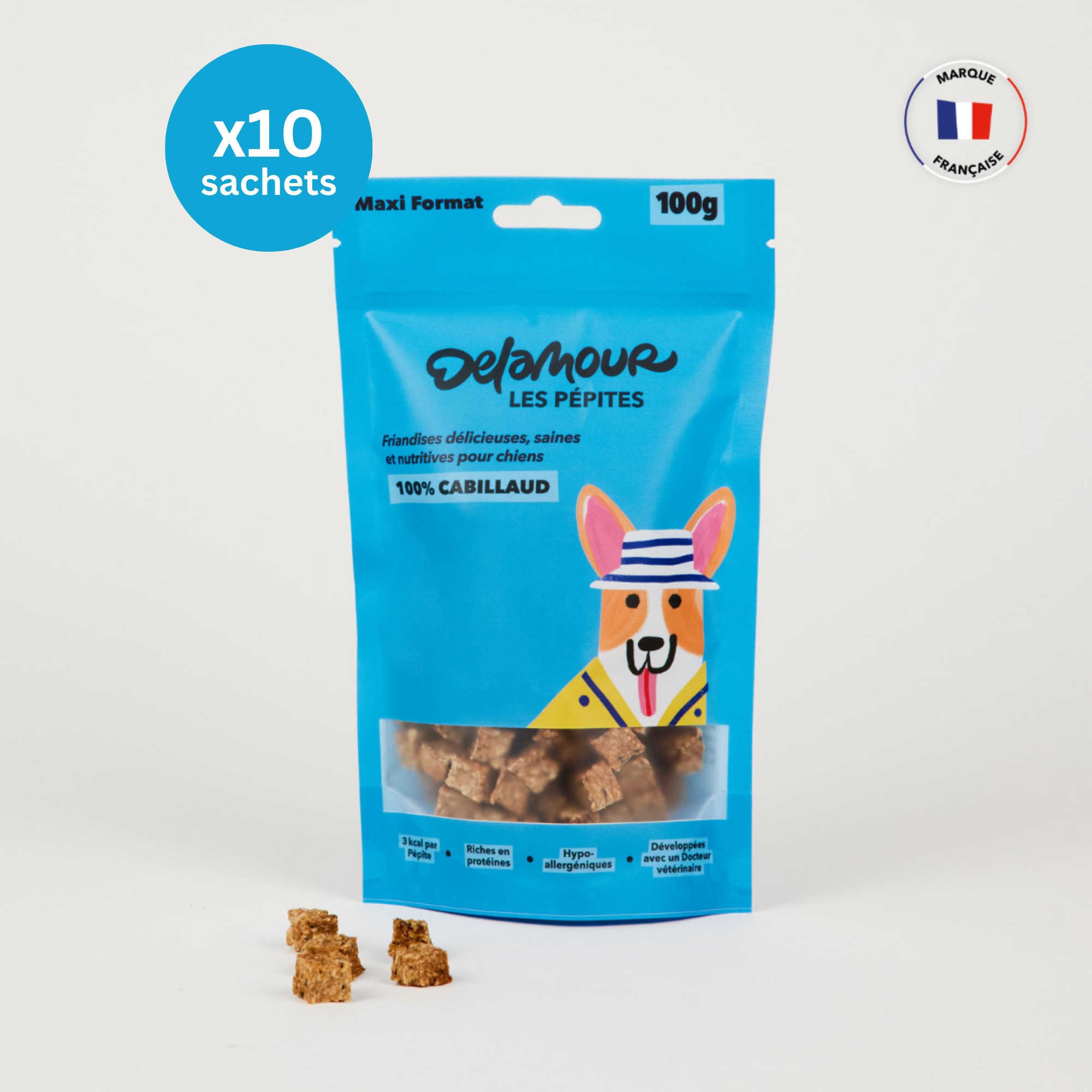 delamour-les-p-pites-cabillaud-friandise-chien-10-sachets-om-ga-3 image 2