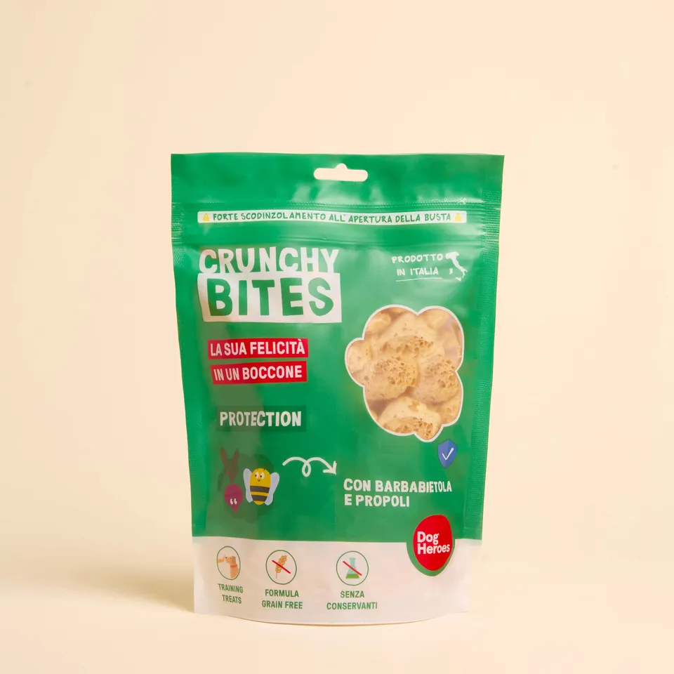 dog-heroes-crunchy-bites-protection-snack-betterave-80g image 1