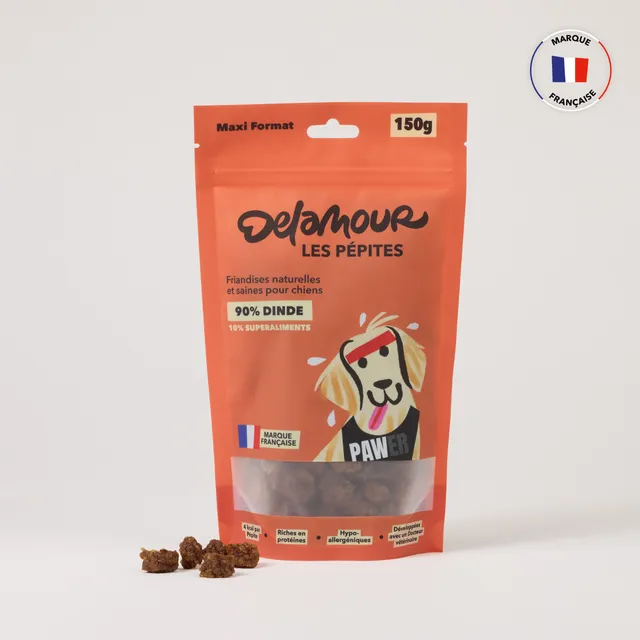 delamour-les-p-pites-dinde-friandise-chien-10-sachets-digeste image 1