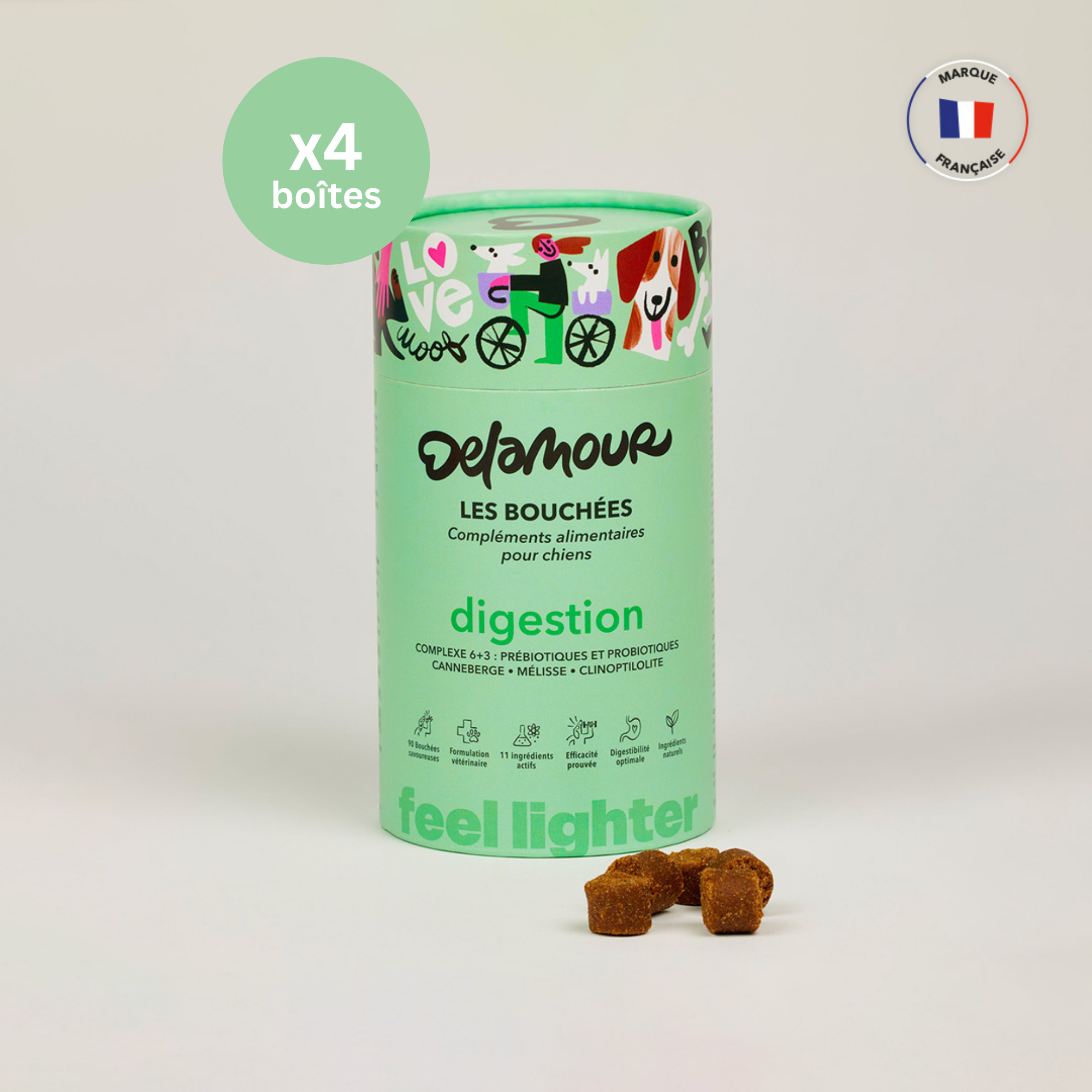 delamour-les-bouch-es-digestion-compl-ment-chien-4-bo-tes image 1