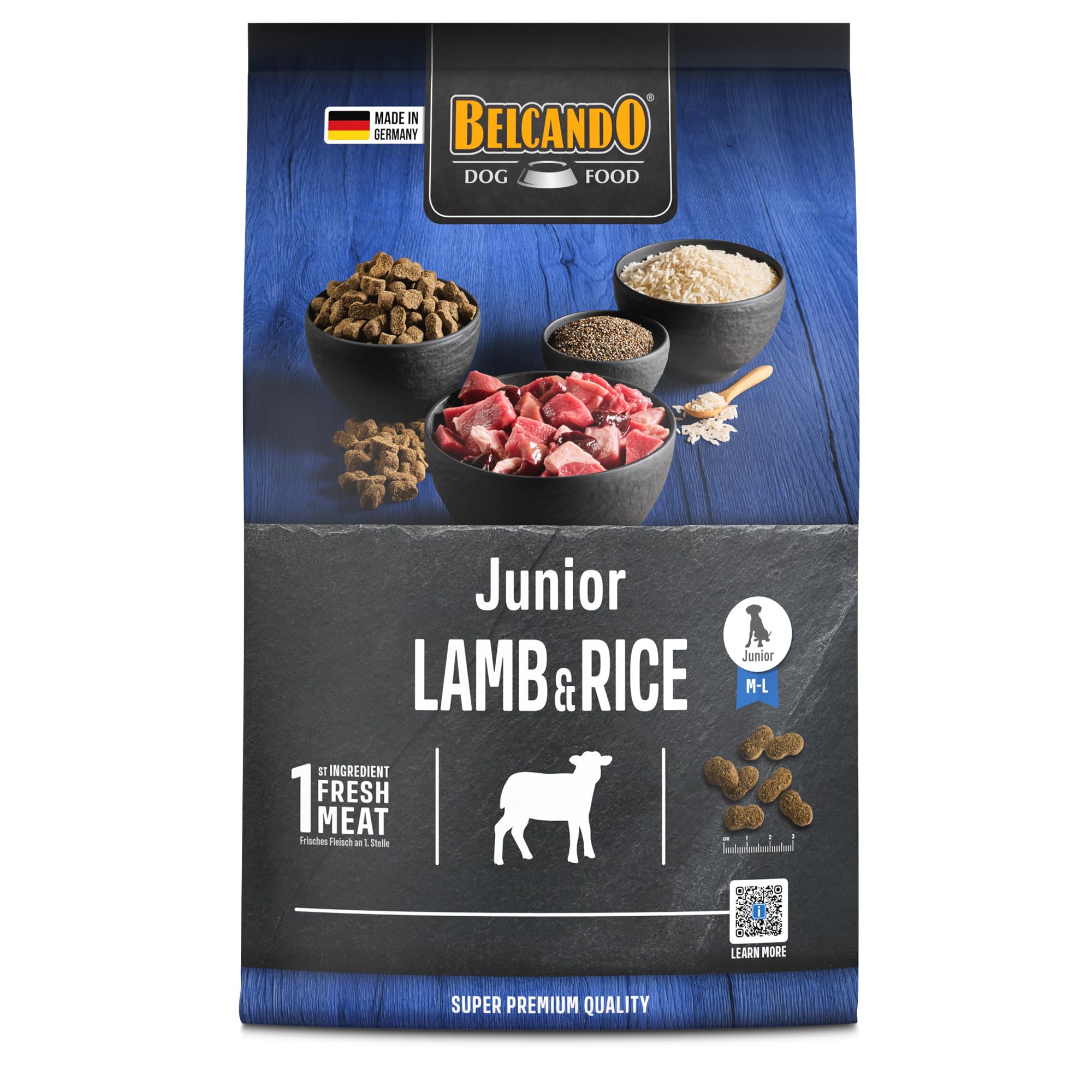 belcando-classic-junior-lamb-rice-croquettes-4-kg-agneau image 1