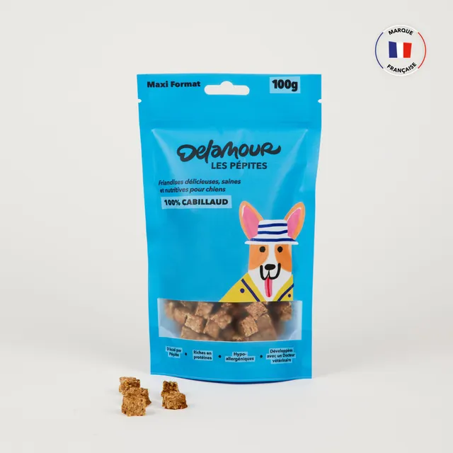 delamour-les-p-pites-cabillaud-friandise-chien-10-sachets-om-ga-3 image 1