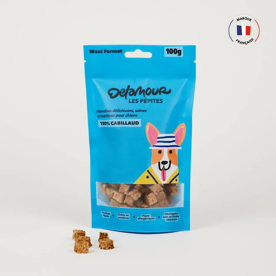delamour-les-p-pites-cabillaud-friandise-chien-10-sachets-om-ga-3 image 1
